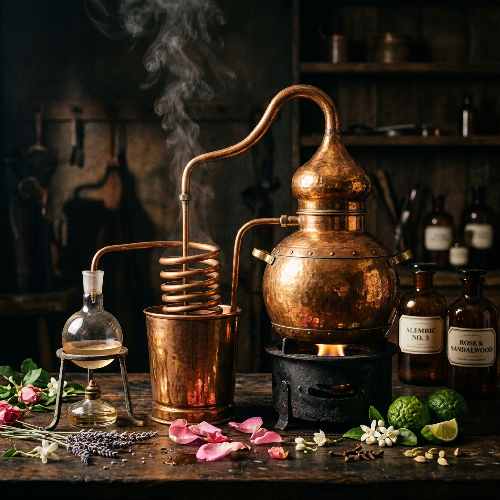Artisan distillation in our atelier